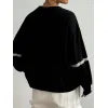 Letter Graphic Round Neck Long Sleeve Sweatshirt